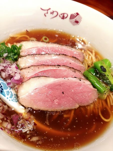 「炭火焼鴨ロース麺チャーシュー4枚」@鴨そば さわ田 ヨドバシ横浜店の写真