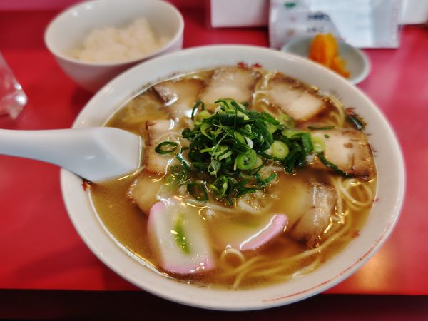 「チャーシューメン７５０円＆小ライス１００円」@大島軒の写真