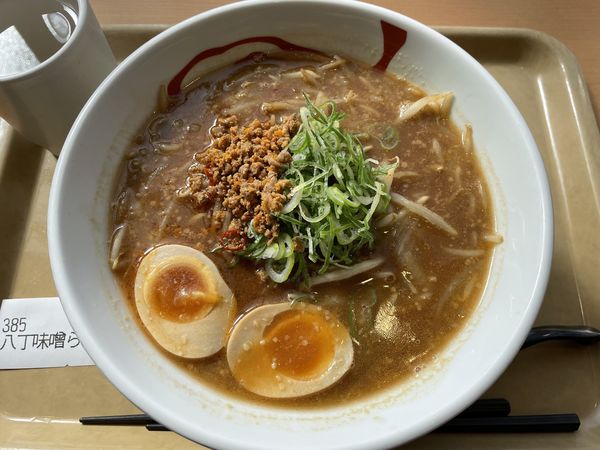 「名古屋八丁味噌らーめん　￥８８０」@らーめん一楽 刈谷下りサービスエリア店の写真