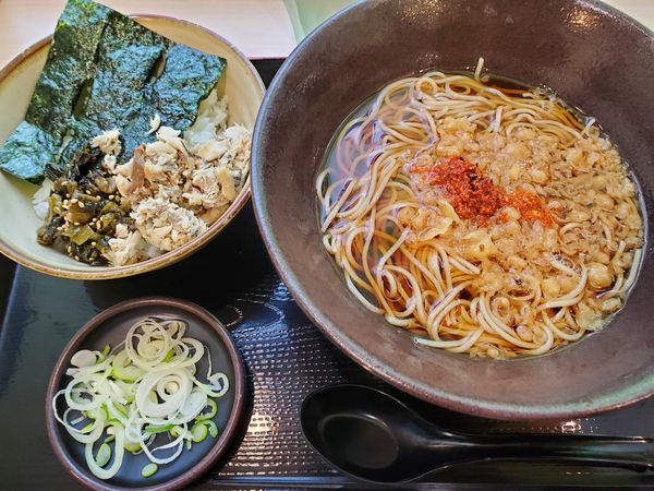 「朝食・焼鯖ごはん・温」@ゆで太郎 長者町店の写真