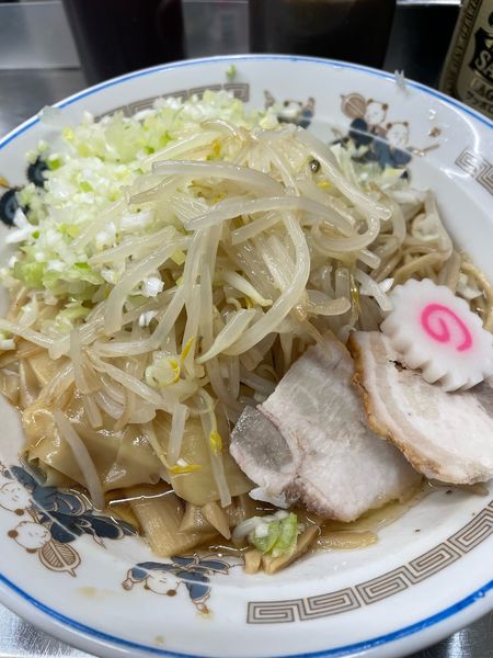 「油そば ワンタン コマネギ」@中華そば みたかの写真