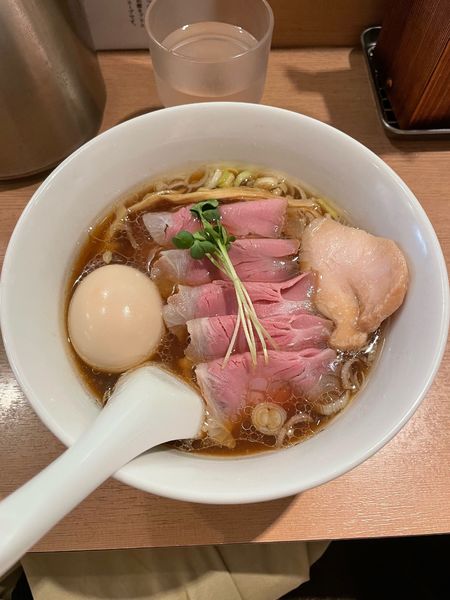 「牛貝清湯特製醤油中華そば」@中華そば 流川の写真