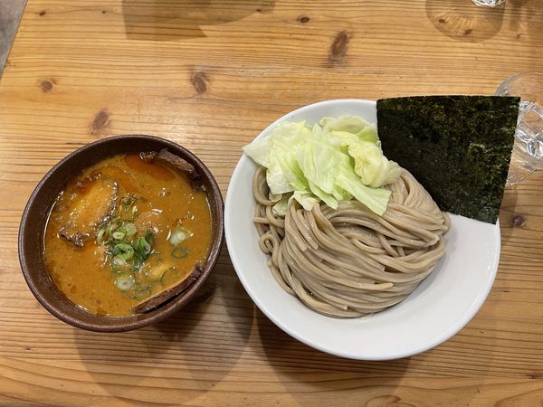 「海老味噌つけめん肉増し･味玉入」@らーめん いつ樹 本店の写真