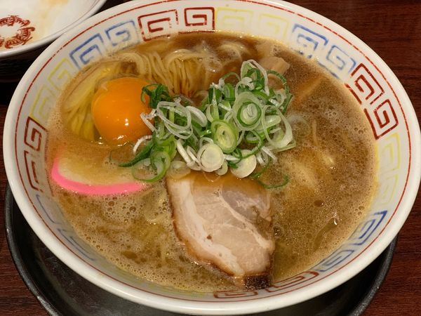 「月見そば」@紀州和歌山ラーメン まっち棒 溝の口店の写真