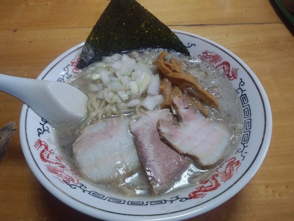 「背脂煮干中華　和え玉　800+200円」@福島屋の写真