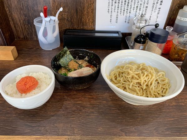 「つけそば ＋ 明太ご飯」@博多長浜らーめん 楓神の写真
