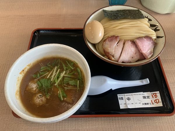 「濃厚魚介つけ麺」@大勝軒てつの写真