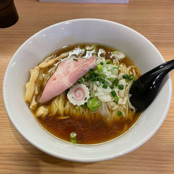 「アトリエ醤油+和え玉(にんにく)  ￥0+￥200」@麺店ヒカリノアトリエの写真