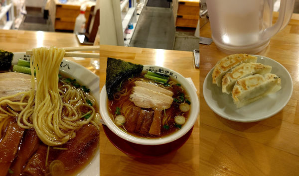 「『中華そば 並+ぎょうざ3ケ(¥1000)』」@築地の中華そば 伊蔵八の写真