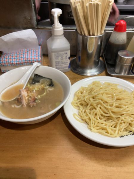 「肉入りつけそば　850円」@中野大勝軒の写真