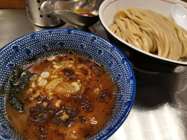 「つけ麺（カレールー付き）」@つけ麺 神儺祁の写真