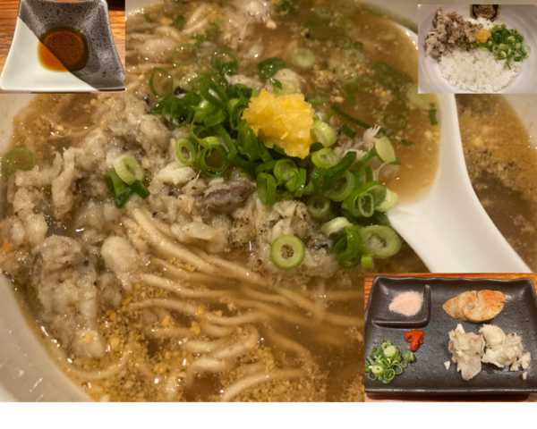 「[7周年]アンコウ尽くしアンコウらーめん雑炊セット」@真鯛らーめん 麺魚の写真