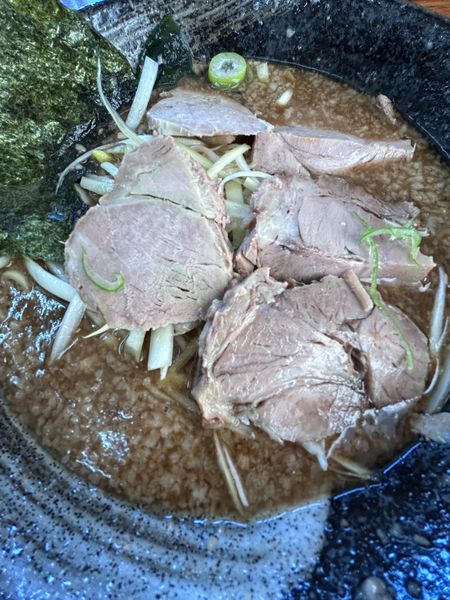 「和風ネギチャーシューメン太麺」@ラーメンショップ 牛久結束店の写真