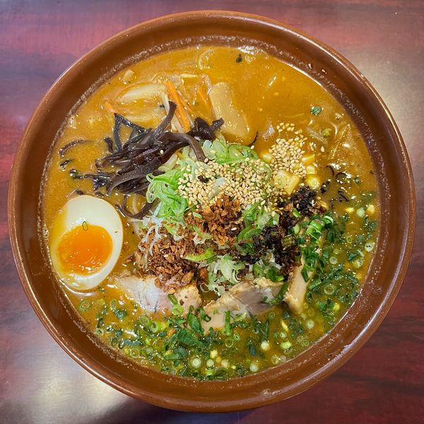 「みそラーメン 中辛（900円）」@豚葫蘆 加世田店の写真