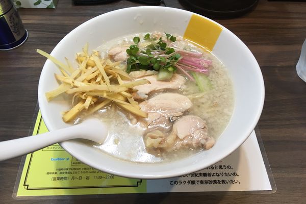 「塩生姜ラーメン、コッテリ」@塩生姜らー麺専門店 MANNISH 神田西口店の写真