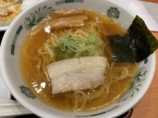 「ラ・餃・チャセット（半ラーメン＋半チャーハン＋餃子３個）」@日高屋 竹ノ塚東口店の写真