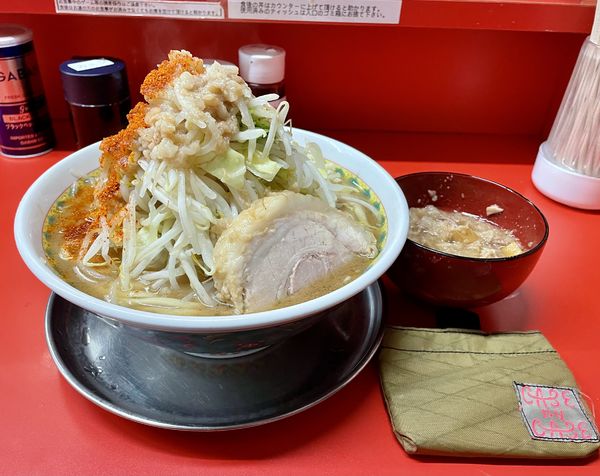 「小ラーメン＋肉かすアブラinメンマ」@ハナイロモ麺 吉祥寺本店の写真