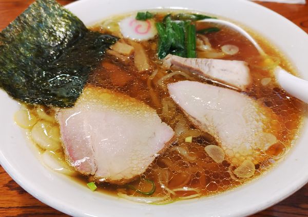 「手打中華そば　700円」@白河手打中華 賀乃屋の写真