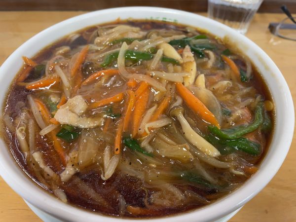 「もやし餡掛けラーメン」@長栄軒の写真