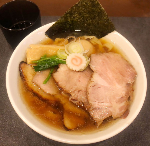 「チャーシュー麺＋味玉 1230円＋110円」@手打ち 蓮の写真