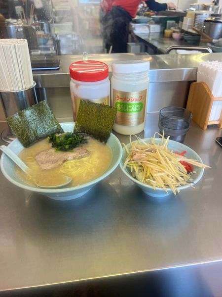 「朝ラーメン　450円　ネギ丼320円」@ラーメンショップ 野田店の写真
