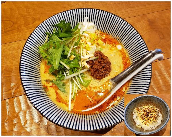 「担々麺 チーズご飯」@麺屋つむぎの写真