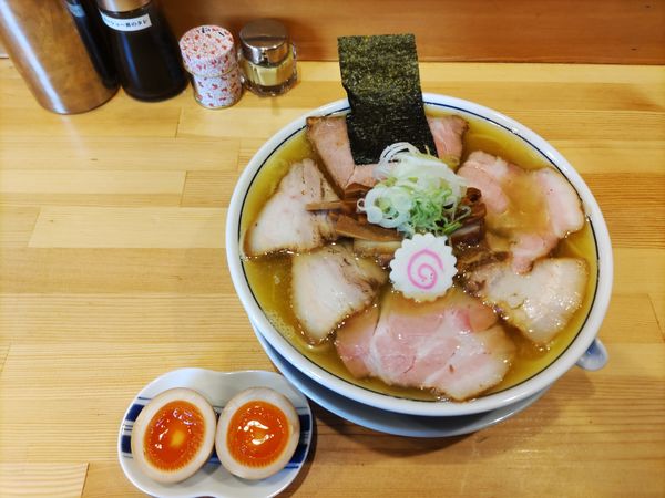 「味玉チャーシュー麺大盛（1400円）」@there is ramenの写真