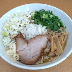 濃厚煮干豚骨ラーメン大+刻み長ネギ