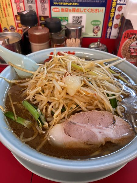 「熟成味噌もやしラーメン」@ラーメン山岡家 一宮店の写真