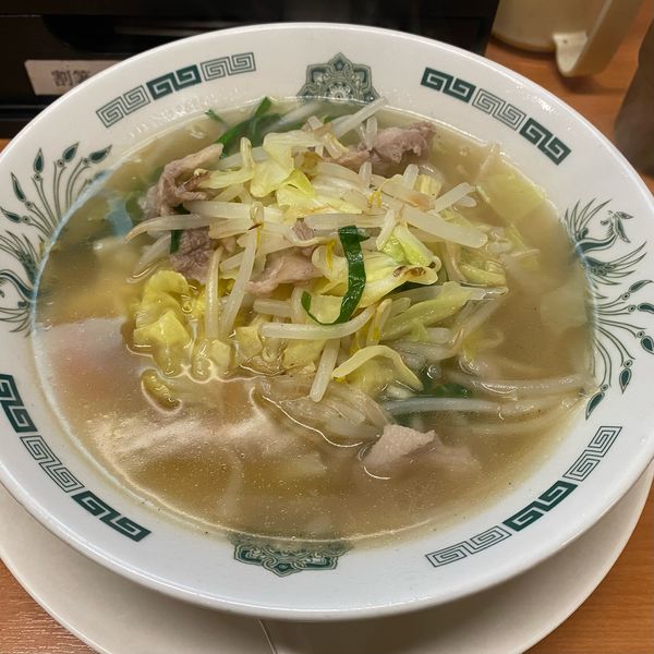 「野菜たっぷりタンメン(麺少な目)🍜🥢」@日高屋 六本木店の写真