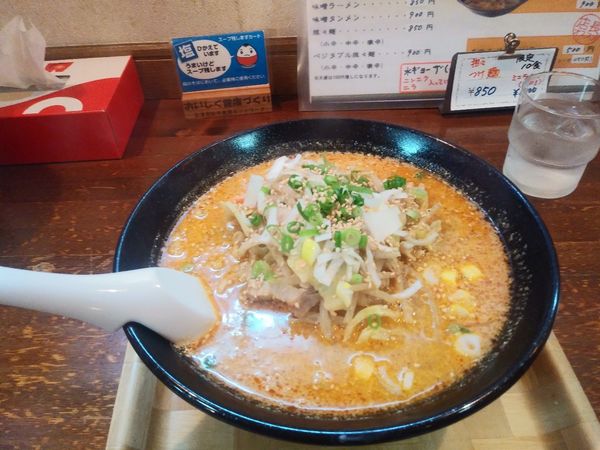「ベジタブル坦々麺  中辛　濃いめ　900円」@はちべえの写真