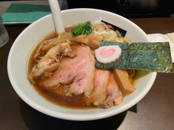 「焼豚中華そば 1,050円 大盛り 100円」@おおぜき中華そば店の写真