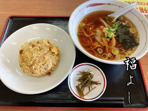 「チャーハンセット￥600(特別メニュー)」@福よし スーパーVIVAモール大井店の写真