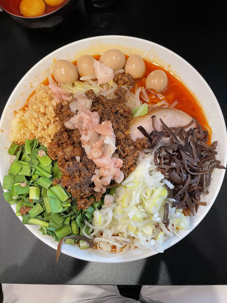 「台湾味噌+しょうが+うずら+生卵」@豚風。の写真