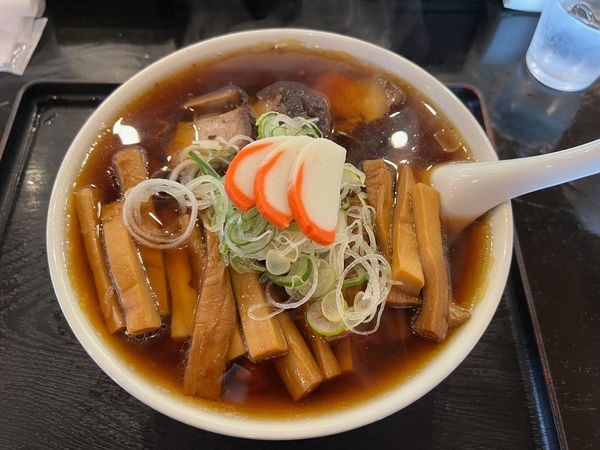 「メンマ麺（大盛り）」@大石家 伊那店の写真