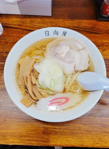 「メンマラーメン」@青竹手打ちラーメン 日向屋の写真