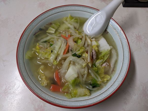 「タンメン：500円」@中華料理 駒形軒の写真