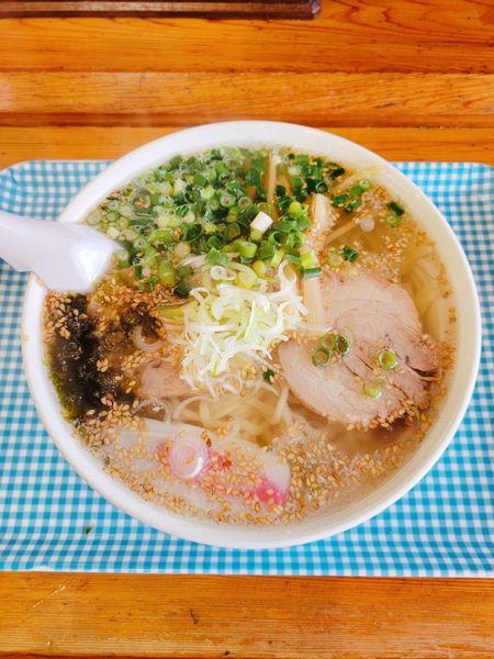 「極太乱切り麺 塩」@青竹打麺 ゆたかやの写真