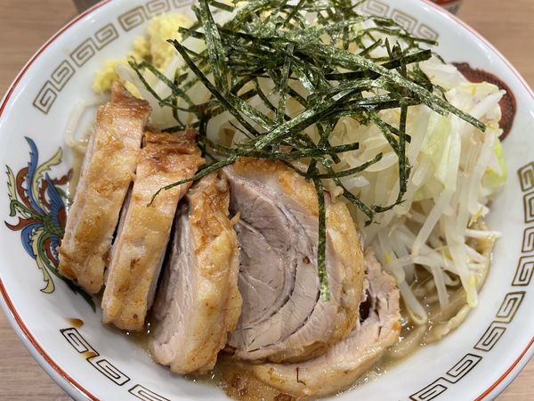 「ミニ豚、ビール」@ラーメン豚山 金沢文庫店の写真