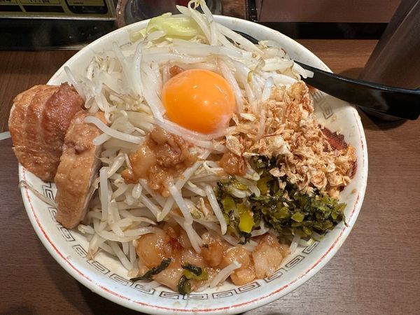 「小ラーメン　汁なし」@豚山 横浜西口店の写真