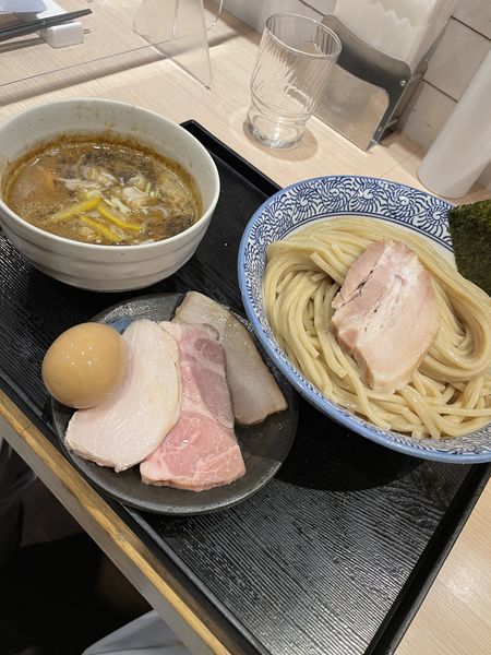 「豚魚つけ麺+大盛+特製トッピング」@麺屋 一燈の写真