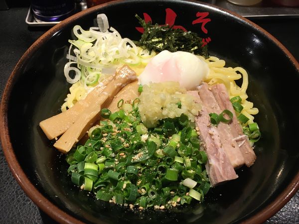 「油そば＋ｽﾍﾟｼｬﾙﾄｯﾋﾟﾝｸﾞA」@東京油組総本店 仙台組の写真