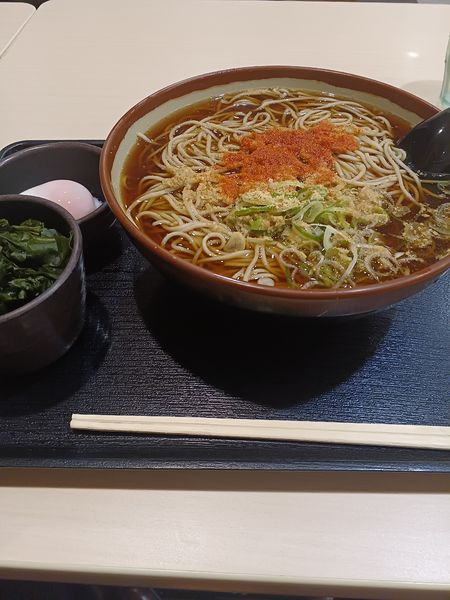 「朝そば(卵)」@ゆで太郎 馬橋店の写真