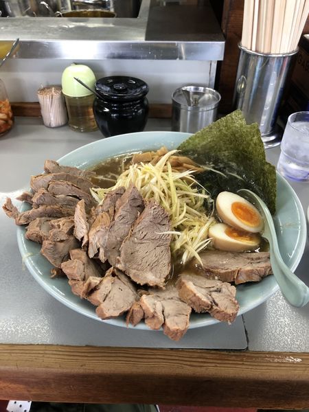 「スーパーチャーシュー麺➕チャーシュー　半ライス」@ラーメンショップ 122号騎西店の写真