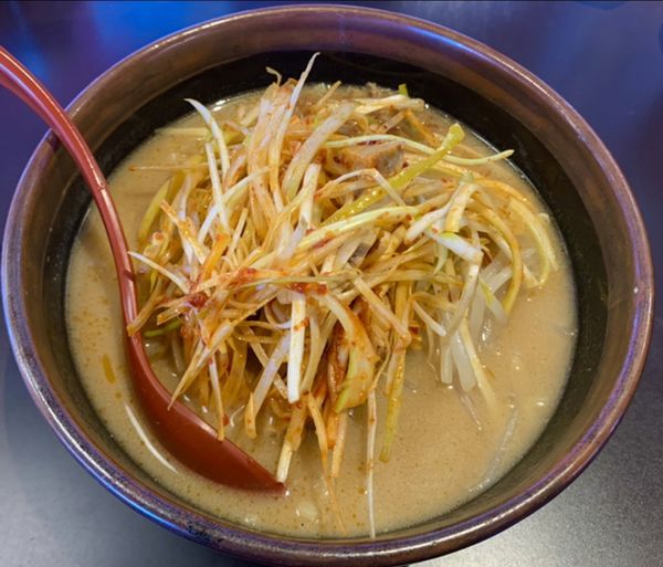 「北海道味噌 肉ネギらーめん1034円」@麺場 田所商店 つくばささぎ店の写真