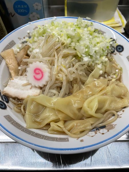 「油そば ワンタン コマネギ」@中華そば みたかの写真