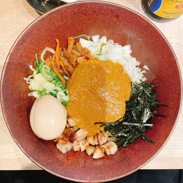 「濃厚カニのまぜそば（200g）＋味玉」@九段下 中路の写真