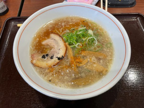 「背脂醤油ラーメン」@炙り家 日本坂PA店の写真