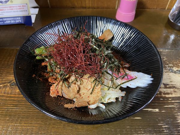 「辛まぜそば(900円)」@まぜそば九里林の写真