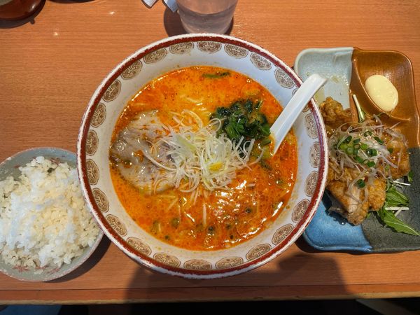 「俺流塩ランチ（辛塩・油淋鶏・半ライス）」@俺流塩らーめん 渋谷本店の写真